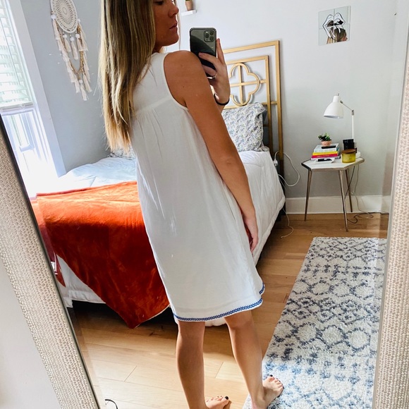 Blue and White J. Crew dress with pockets, XXS - Picture 4 of 7